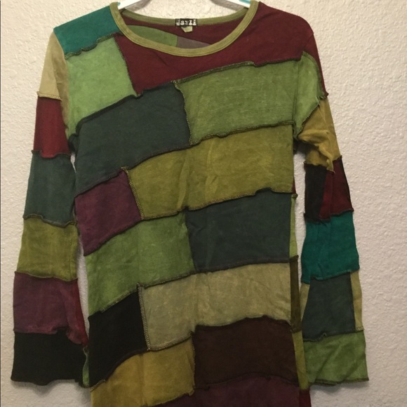 Jayli Patchwork Dress Size L - Picture 2 of 6